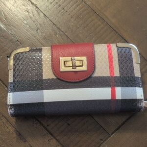 Wallet/Clutch Red and Black Clutch